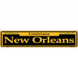 New Orleans Yellow Novelty Metal Street Sign 24" x 5" (ST)