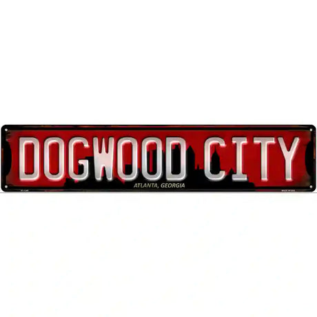 Atlanta Georgia Dogwood City Novelty Metal Street Sign 24" x 5" (ST)