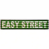 Easy Street Corrugated Novelty Metal Street Sign 24" x 5" (ST)