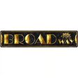 Broadway Theater Novelty Metal Street Sign 24" x 5" (ST)