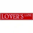 Lovers Lane Street Sign Novelty Metal Street Sign 24" x 5" (ST)