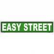 Easy Street Novelty Metal Street Sign 24" x 5" (ST)