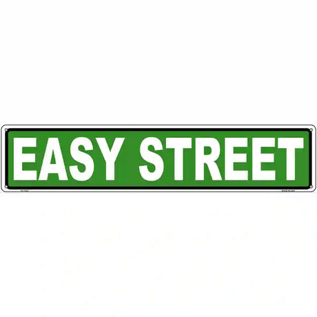 Easy Street Novelty Metal Street Sign 24" x 5" (ST)