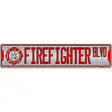 Fire Fighter Blvd Novelty Metal Street Sign 24" x 5" (ST)