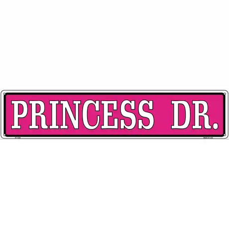 Princess Dr. Novelty Metal Street Sign 24" x 5" (ST)