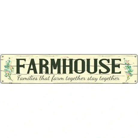 Farmhouse Novelty Metal Street Sign 24" x 5" (ST)