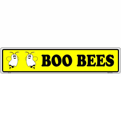 Boo Bees Novelty Metal Street Sign 24" x 5" (ST)