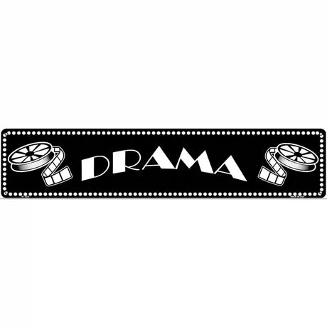 Drama Home Theater Novelty Metal Street Sign 24" x 5" (ST)