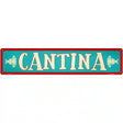 Cantina Teal Novelty Metal Street Sign 24" x 5" (ST)