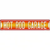 Hot Rod Garage Novelty Metal Street Sign 24" x 5" (ST)