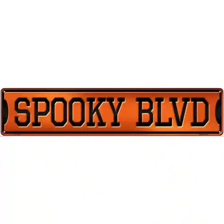 Spooky Blvd Novelty Metal Street Sign 24" x 5" (ST)