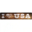 I Love USA Novelty Metal Street Sign 24" x 5" (ST)