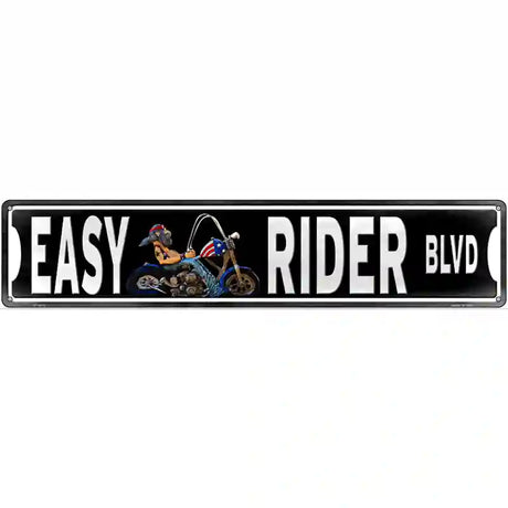 Easy Rider Novelty Metal Street Sign 24" x 5" (ST)