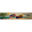 Arizona Flag and US Flag Novelty Metal Street Sign 24" x 5" (ST)