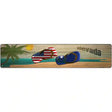 Nevada Flag and US Flag Novelty Metal Street Sign 24" x 5" (ST)