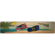 Vermont Flag and US Flag Novelty Metal Street Sign 24" x 5" (ST)