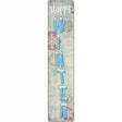 Happy Winter Novelty Metal Street Sign 24" x 5" (ST)