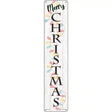 Merry Christmas Lights White Novelty Metal Street Sign 24" x 5" (ST)