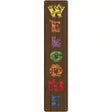 Welcome Floral Novelty Metal Street Sign 24" x 5" (ST)