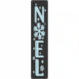 Noel Black Novelty Metal Street Sign 24" x 5" (ST)