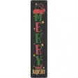 Merry and Bright Black Novelty Metal Street Sign 24" x 5" (ST)