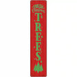 Fresh Christmas Trees Red Novelty Metal Street Sign 24" x 5" (ST)