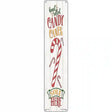 Candy Canes Sold Here White Novelty Metal Street Sign 24" x 5" (ST)