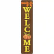 Welcome Pumpkin Novelty Metal Street Sign 24" x 5" (ST)