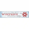 Winters Butterfly Novelty Metal Street Sign 24" x 5" (ST)