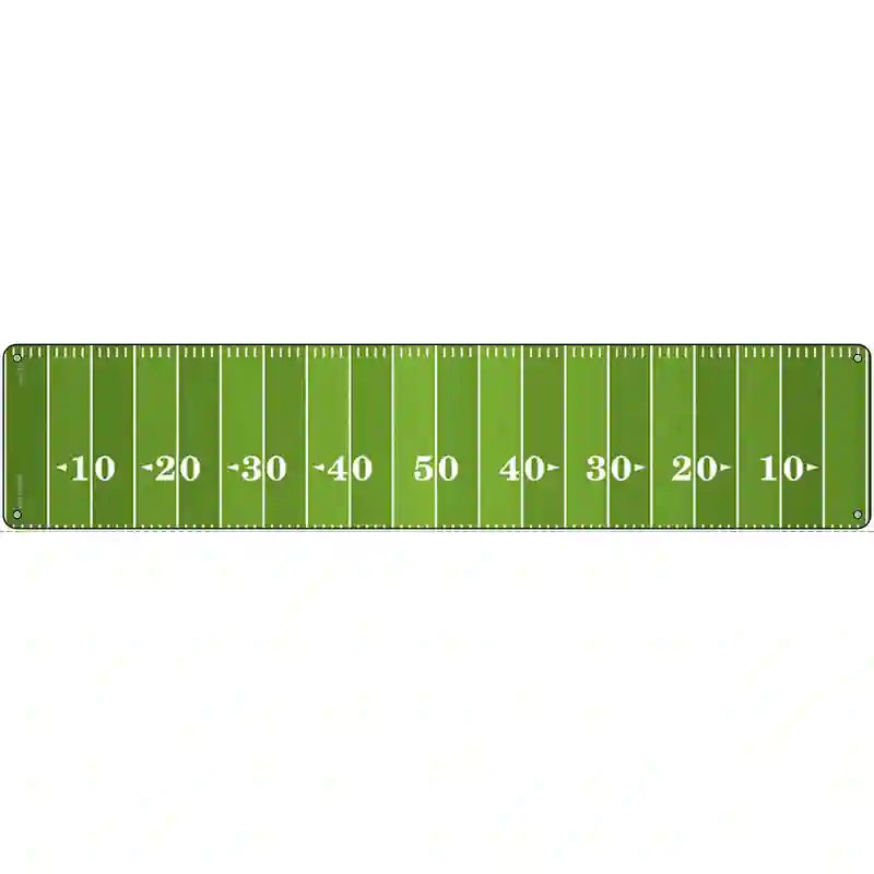 Football Field Novelty Metal Street Sign 24" x 5" (ST)