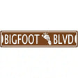 Bigfoot Blvd Novelty Metal Street Sign 24" x 5" (ST)