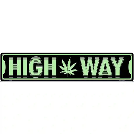 High Way Novelty Metal Street Sign 24" x 5" (ST)