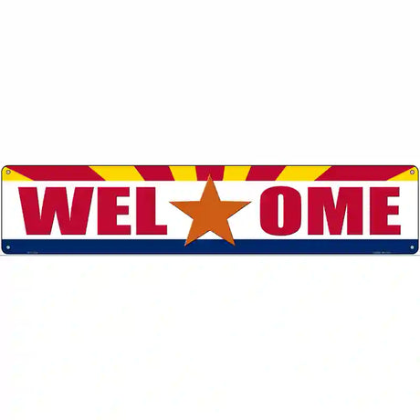 Welcome Arizona Novelty Metal Street Sign 24" x 5" (ST)