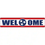 Welcome Tennessee Novelty Metal Street Sign 24" x 5" (ST)