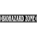 Biohazard Zone Novelty Metal Street Sign 24" x 5" (ST)