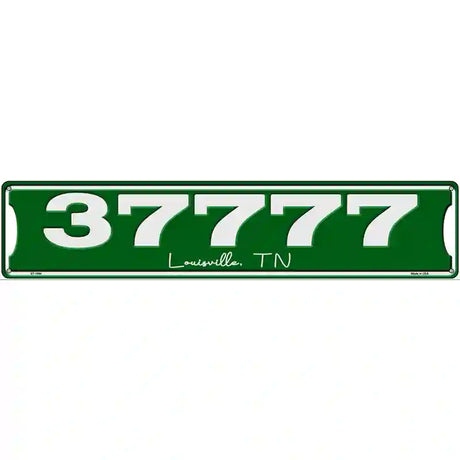 Customizable Zip Code | City and State Novelty Metal Street Sign 24" x 5" (ST)