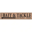 Live Bait Tackle Shop Left Novelty Metal Street Sign 24" x 5" (ST)