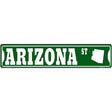 Arizona St Silhouette Novelty Metal Street Sign 24" x 5" (ST)