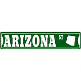 Arizona St Silhouette Novelty Metal Street Sign 24" x 5" (ST)