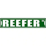 Reefer Road Novelty Metal Street Sign 24" x 5" (ST)