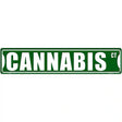 Cannabis Ct Novelty Metal Street Sign 24" x 5" (ST)