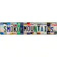 Smoky Mountains Strips Novelty Metal Street Sign 24" x 5" (ST)