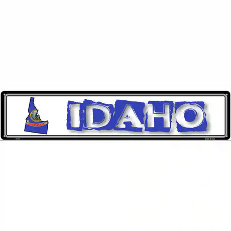 Idaho State Outline Novelty Metal Vanity Street Sign 24" x 5" (ST)