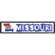 Missouri State Outline Novelty Metal Vanity Street Sign 24" x 5" (ST)