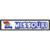 Missouri State Outline Novelty Metal Vanity Street Sign 24" x 5" (ST)