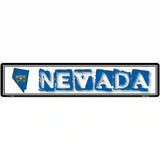 Nevada State Outline Novelty Metal Vanity Street Sign 24" x 5" (ST)