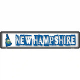 New Hampshire State Outline Novelty Metal Vanity Street Sign 24" x 5" (ST)