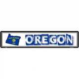 Oregon State Outline Novelty Metal Vanity Street Sign 24" x 5" (ST)