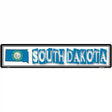 South Dakota State Outline Novelty Metal Vanity Street Sign 24" x 5" (ST)