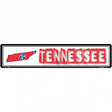 Tennessee State Outline Novelty Metal Vanity Street Sign 24" x 5" (ST)